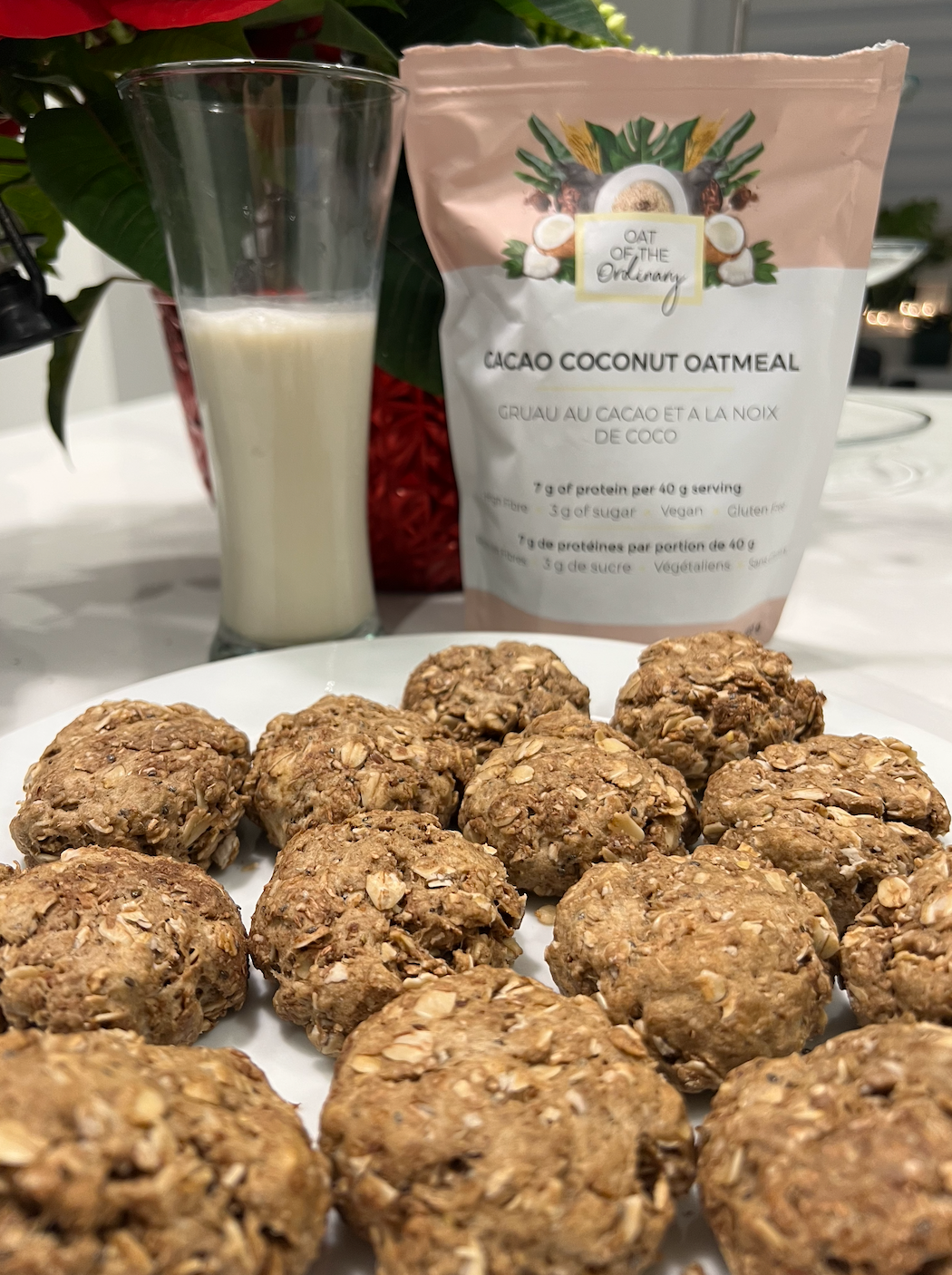 Cacao Coconut Oatmeal Cookies – Peko